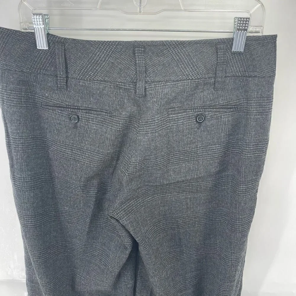 Michael Kors Women's High-waist Plaid Straight Leg Dress Pants Size 6